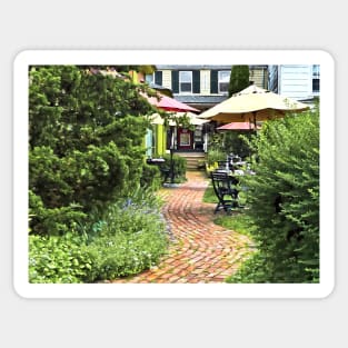 Cold Spring NY - Outdoor Dining on the Patio Sticker